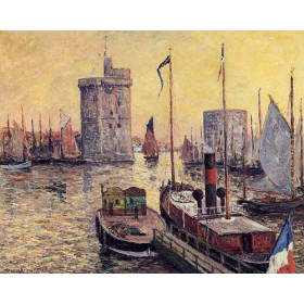 Maxime Maufra - The Port of La Rochelle at Twilight