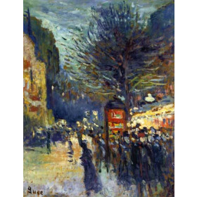 Maximilien Luce - Street in Paris
