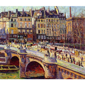 Maximilien Luce - The Quai Conti, Daytime