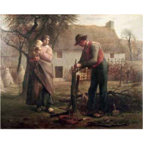 Millet, Jean-Francois - Peasant Grafting a Tree