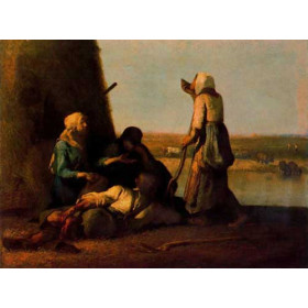 Millet, Jean-Francois - The rest of the peasant