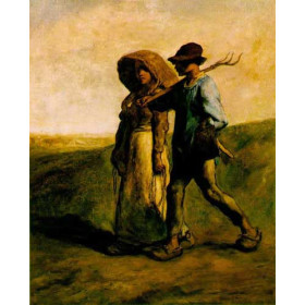 Millet, Jean-Francois - The walk to work