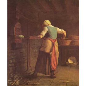 Millet, Jean-Francois - Woman Baking Bread