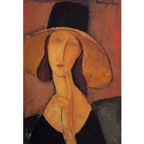 Modigliani, Amedeo - Jeanne Hebuterne in a Large Hat