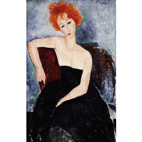 Modigliani, Amedeo - Young Redhead in an Evening Dress
