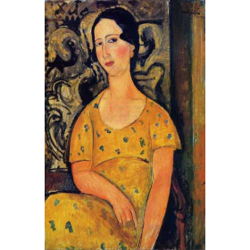 Modigliani, Amedeo - Young Woman in a Yellow Dress (also known as Madame Modot)