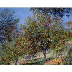 Monet, Claude - Apple Trees on the Chantemesle Hill