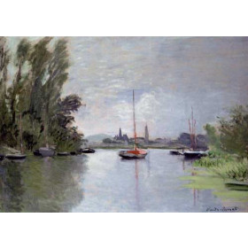 Monet, Claude - Argenteuil Seen from the Small Arm of the Seine