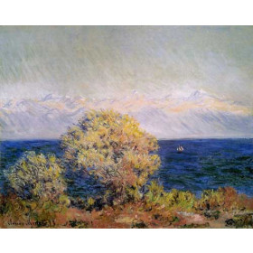 Monet, Claude - At Cap dAntibes, Mistral Wind