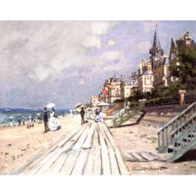 Monet, Claude - Beach at Trouville
