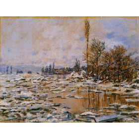 Monet, Claude - Breakup of Ice, Grey Weathe