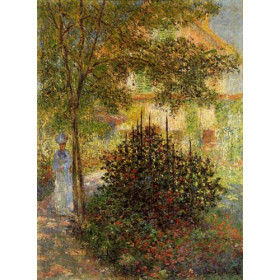 Monet, Claude - Camille Monet in the Garden at the House in Argenteuil