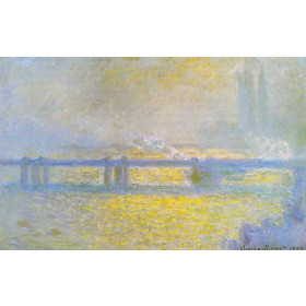 Monet, Claude - Charing Cross Bridge, Overcast Weather