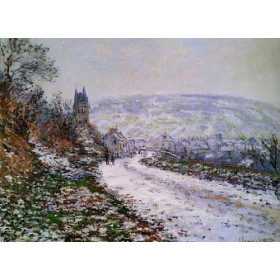 Monet, Claude - Entering the Village of Vetheuil in Winter