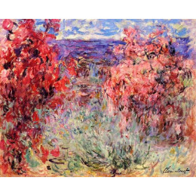 Monet, Claude - Flowering Trees near the Coast