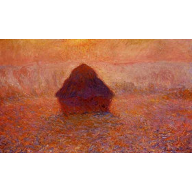 Monet, Claude - Grainstack, Sun in the Mist