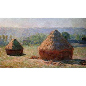 Monet, Claude - Grainstacks at the End of Summer, Morning Effect