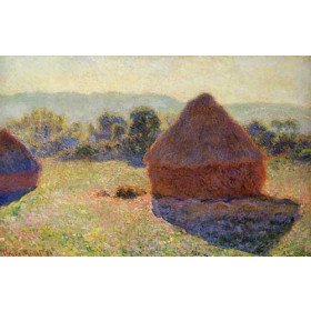 Monet, Claude - Grainstacks in the Sunlight, Midday