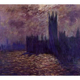 Monet, Claude - Houses of Parliament, Reflection of the Thames