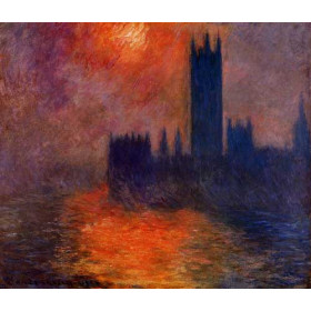 Monet, Claude - Houses of Parliament, Sunset