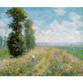 Monet, Claude - Meadow with Poplars (Poplars near Argenteuil)