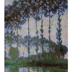 Monet, Claude - Poplars on the Banks of the River Epte at Dusk