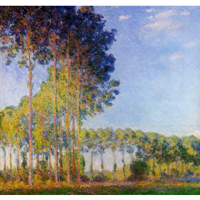 Monet, Claude - Poplars on the Banks of the River Epte, Seen from the Marsh