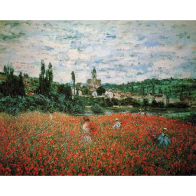 Monet, Claude - Poppy Field near Vetheuil