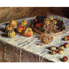 Monet, Claude - Still Life, Apples and Grapes
