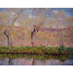 Monet, Claude - The Banks of the River Epte in Springtime