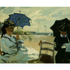 Monet, Claude - The Beach at Trouville