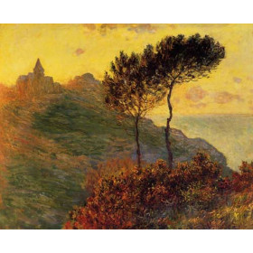 Monet, Claude - The Church at Varengeville, against the Sunset