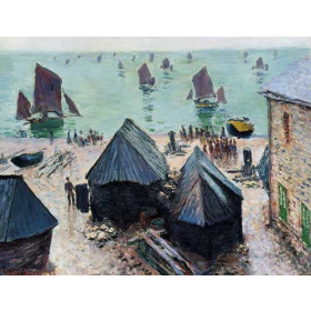 Monet, Claude - The Departure of the Boats, Etretat