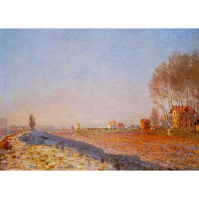 Monet, Claude - The Plain of Colombes, White Frost