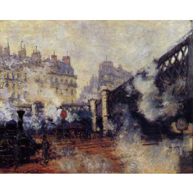 Monet, Claude - The Pont de lEurope, Saint-Lazare Station