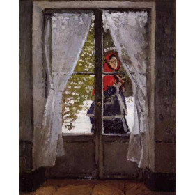 Monet, Claude - The Red Kerchief, Portrait of Madame Monet