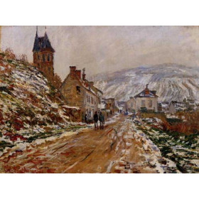 Monet, Claude - The Road in Vetheuil in Winter