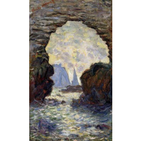 Monet, Claude - The Rock Needle Seen through the Porte dAumont