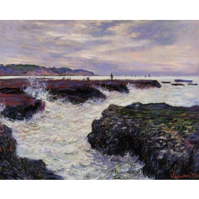 Monet, Claude - The Rocks at Pourville, Low Tide