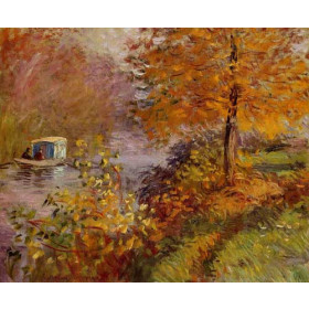 Monet, Claude - The Studio Boat