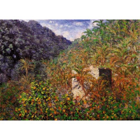 Monet, Claude - The Valley of Sasso, Blue Effect