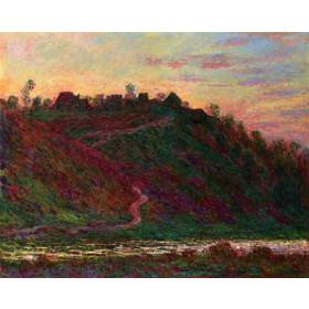 Monet, Claude - The Village of La Roche-Blond, Sunset