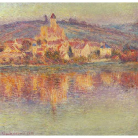 Monet, Claude - Vetheuil at Sunset