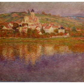 Monet, Claude - Vetheuil, Pink Effect