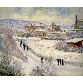Monet, Claude - View of Argenteuil in the Snow