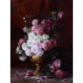 Still Life of Roses in a Vase