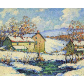 Farm House in Winter
