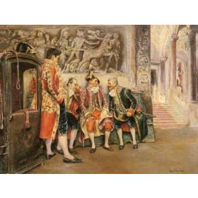 Waiting for his Eminence