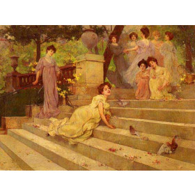 Girls on a Terrace