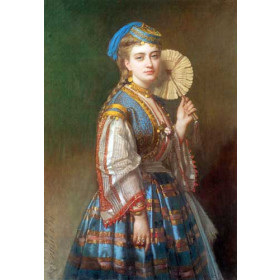 A Portrait of a Lady Dressed in Ottoman Style